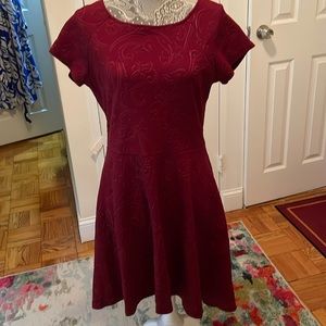 Neiman Marcus Maroon Dress